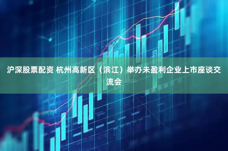沪深股票配资 杭州高新区（滨江）举办未盈利企业上市座谈交流会
